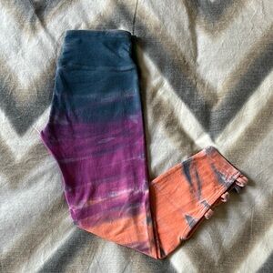 Hard Tail multi color tie dye leggings